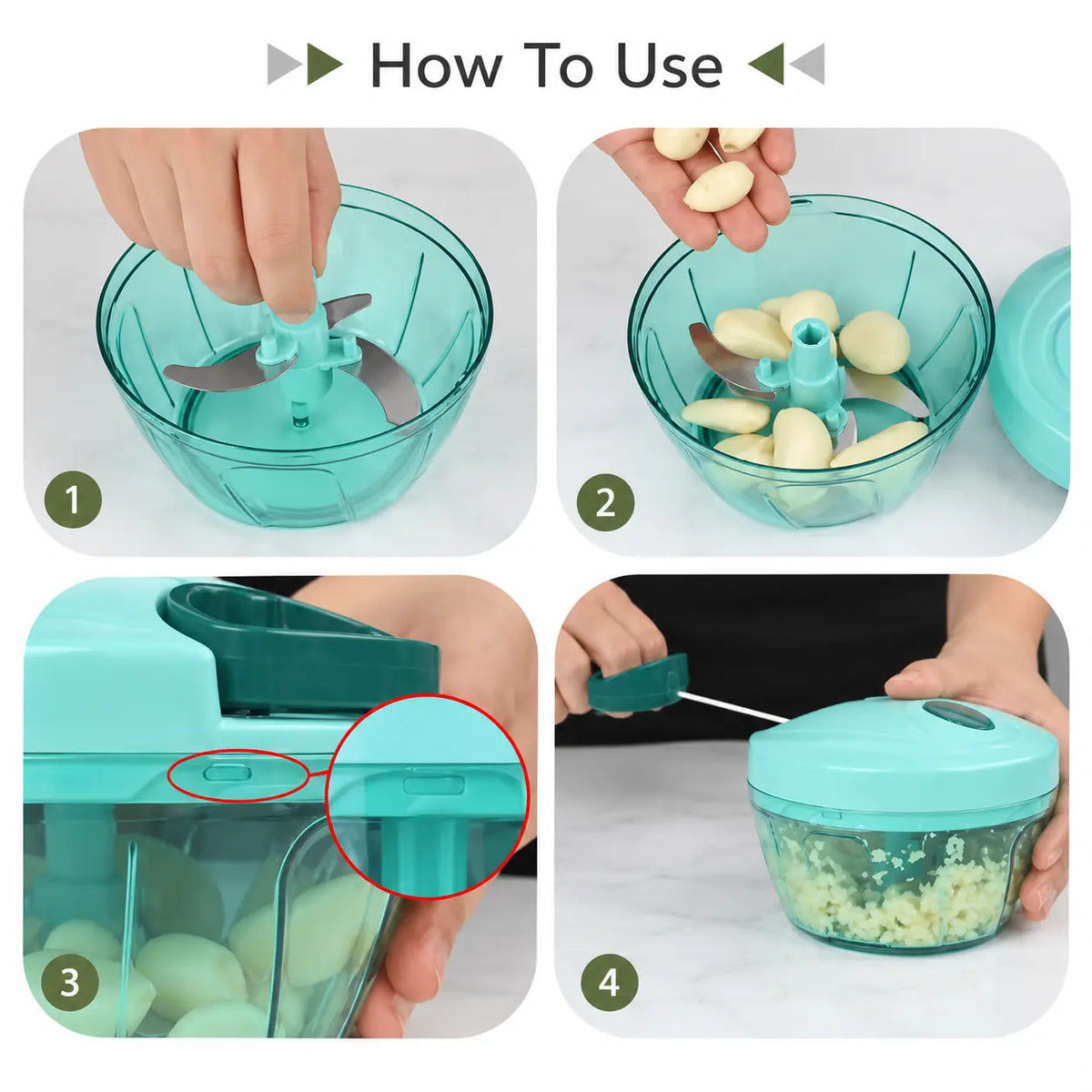 Multipurpose Manual Kitchen Chopper – 450 ml