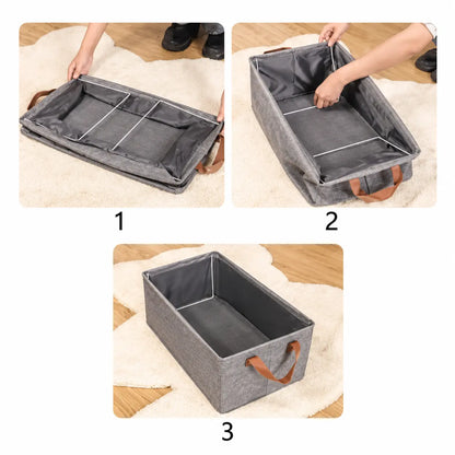 Multifunctional Foldable Storage Organizer Boxes (Set of 2)